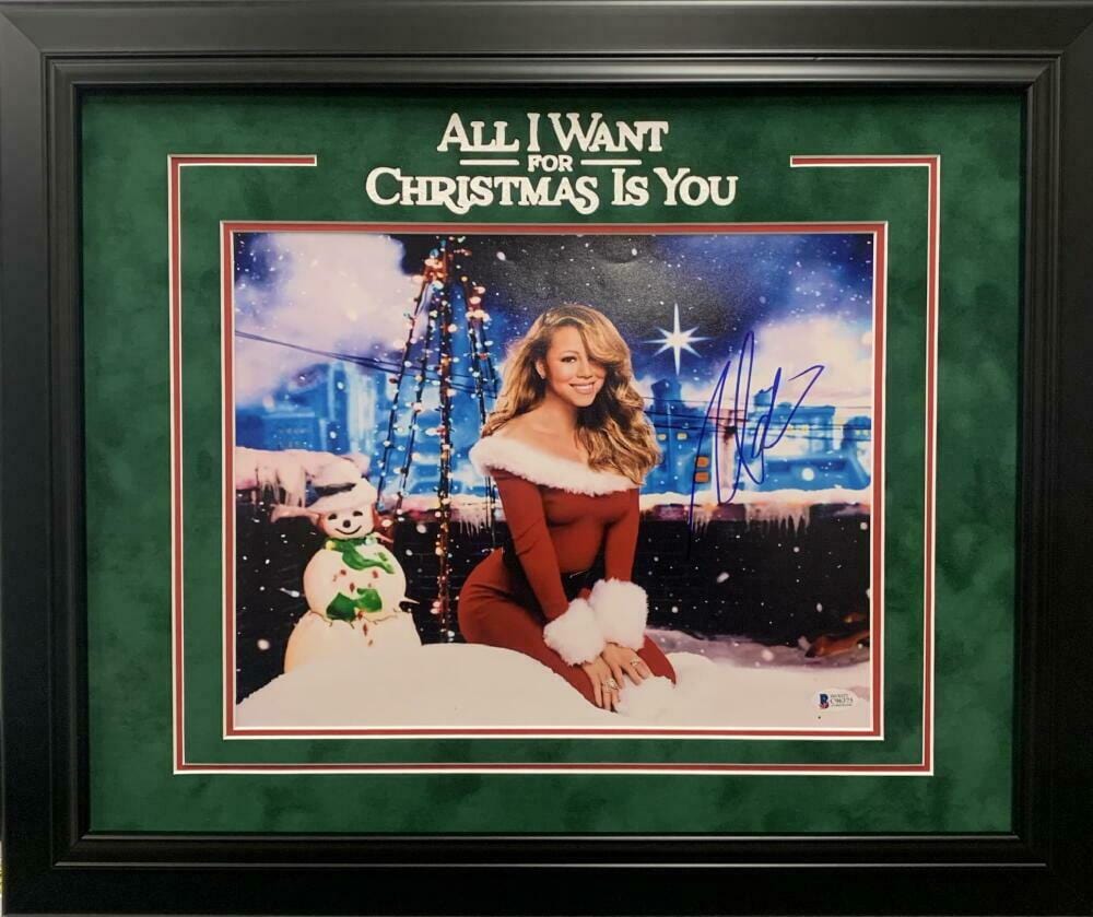 Mariah Carey Authentic Autographed 11x14 Photo Custom Frame