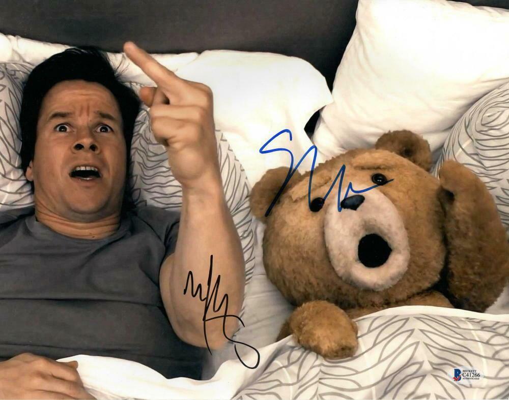 Mark Wahlberg, Seth MacFarlane Authentic Autographed 11x14 Photo - Prime Time Signatures - TV & Film