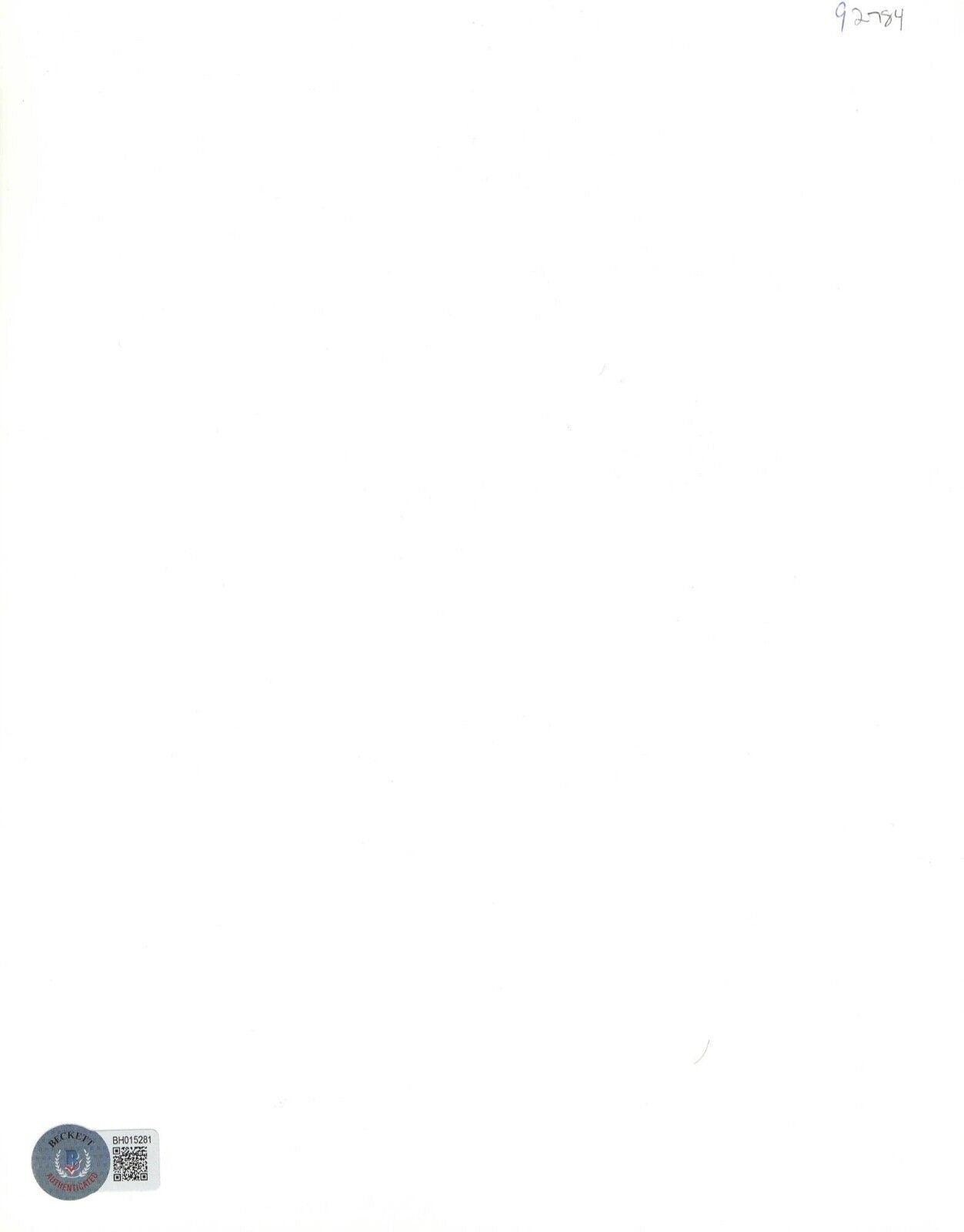 Martin Lawrence Signed 8x10 Photo from Martin Beckett COA - Detail View