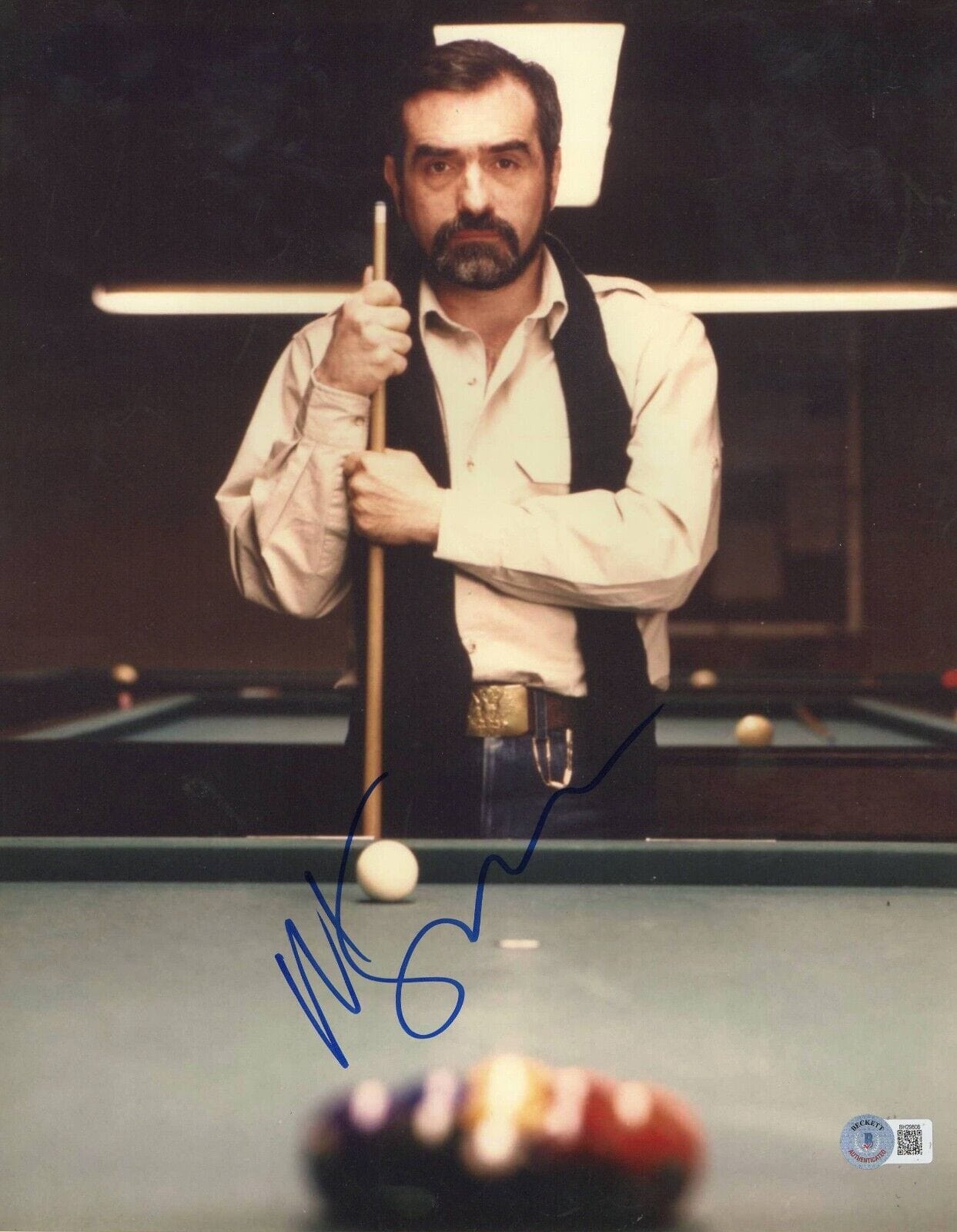 Martin Scorsese Signed 11x14 Photo from The Color of Money Beckett COA - Item #4