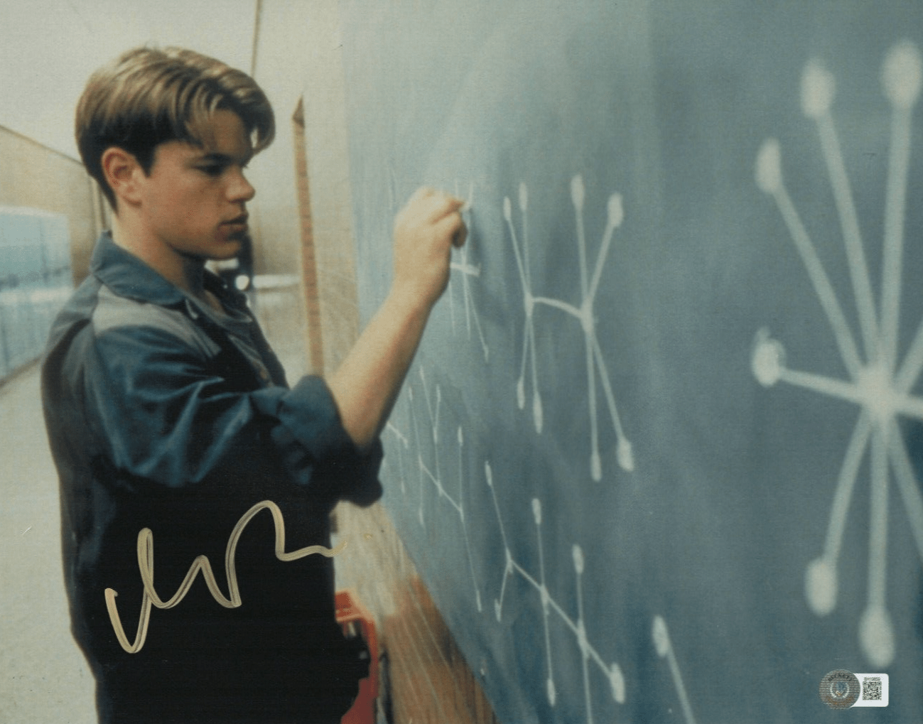 Matt Damon Signed 11x14 Photo from Good Will Hunting Beckett COA