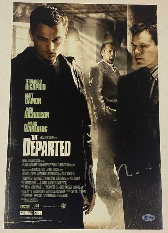 Matt Damon Authentic Autographed 12x18 Photo Poster - Prime Time Signatures - TV & Film