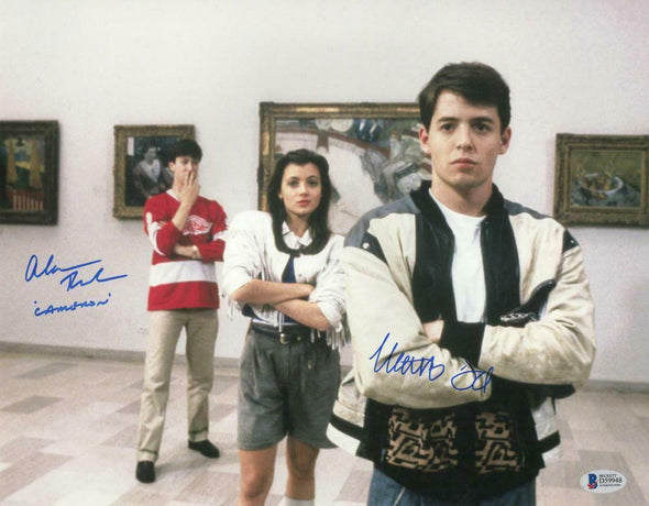 Matthew Broderick & Alan Ruck Authentic Autographed 11x14 Photo - Prime Time Signatures - TV & Film