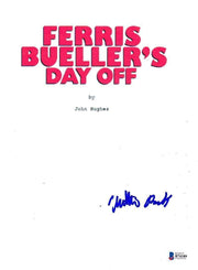Matthew Broderick Authentic Autographed 'Ferris Bueller's Day's Off' Script - Prime Time Signatures - TV & Film