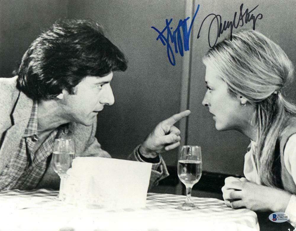 Meryl Streep & Dustin Hoffman Authentic Autographed 11x14 Photo - Prime Time Signatures - TV & Film