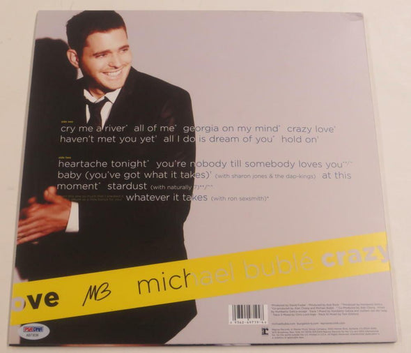 Michael Buble Authentic Autographed Vinyl Record - Prime Time Signatures - Music