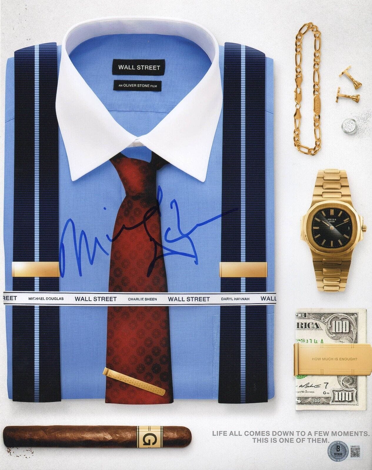 Michael Douglas Signed 11x14 Photo from Wall Street Beckett COA - Item #16