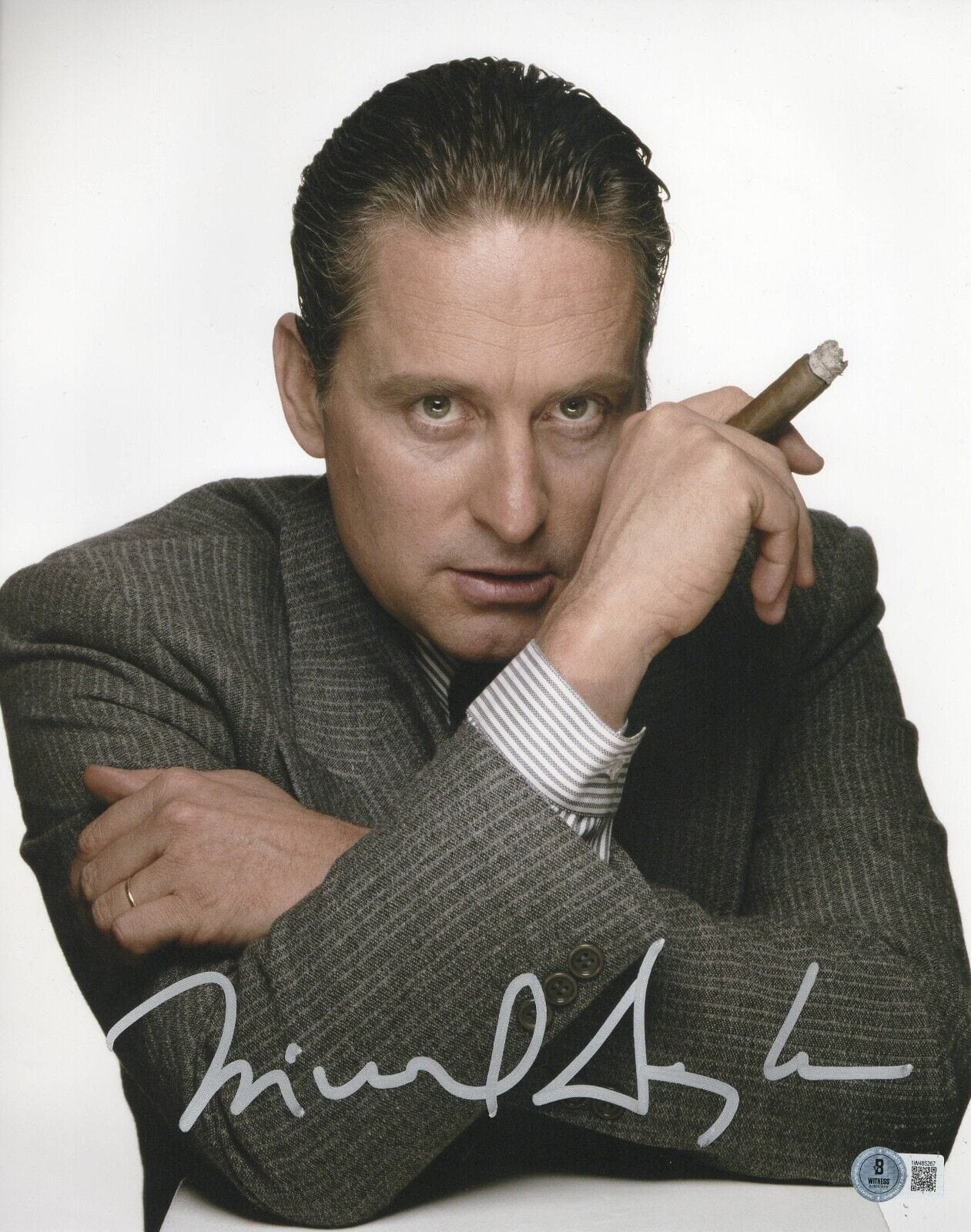 Michael Douglas Signed 11x14 Photo from Wall Street Beckett COA - Item #13