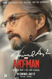Michael Douglas Signed 12x18 Photo from Ant-Man Beckett COA