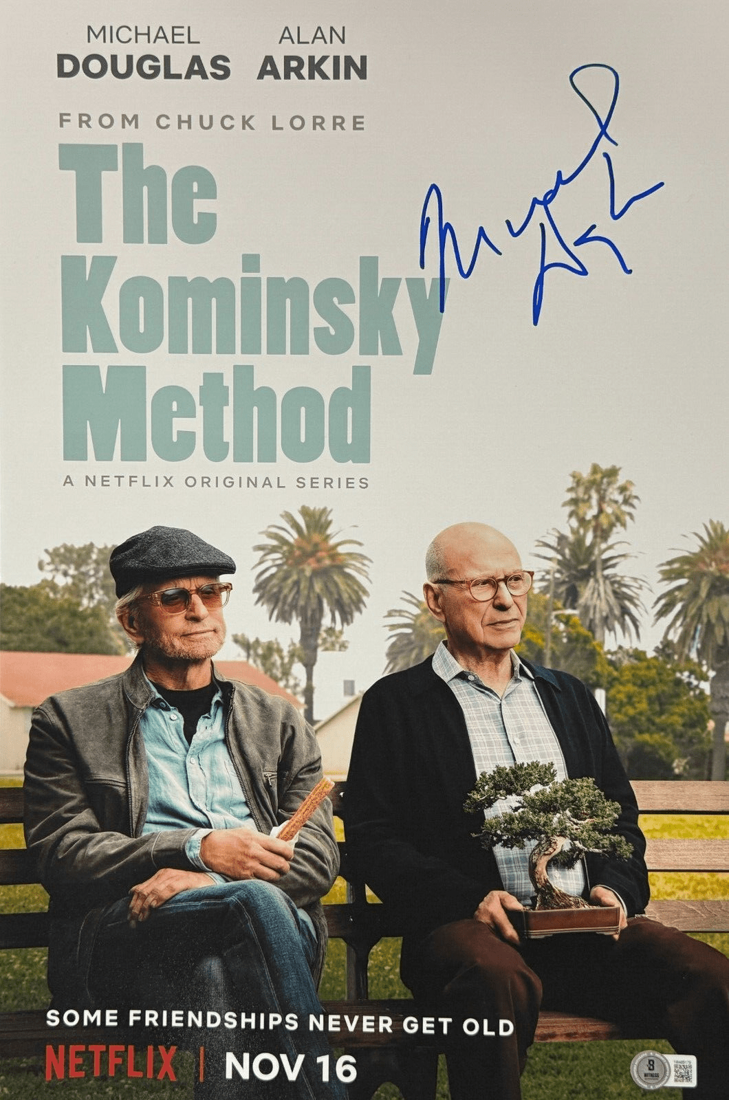 Michael Douglas Signed 12x18 Photo from The Kominsky Method Beckett COA - Item #2