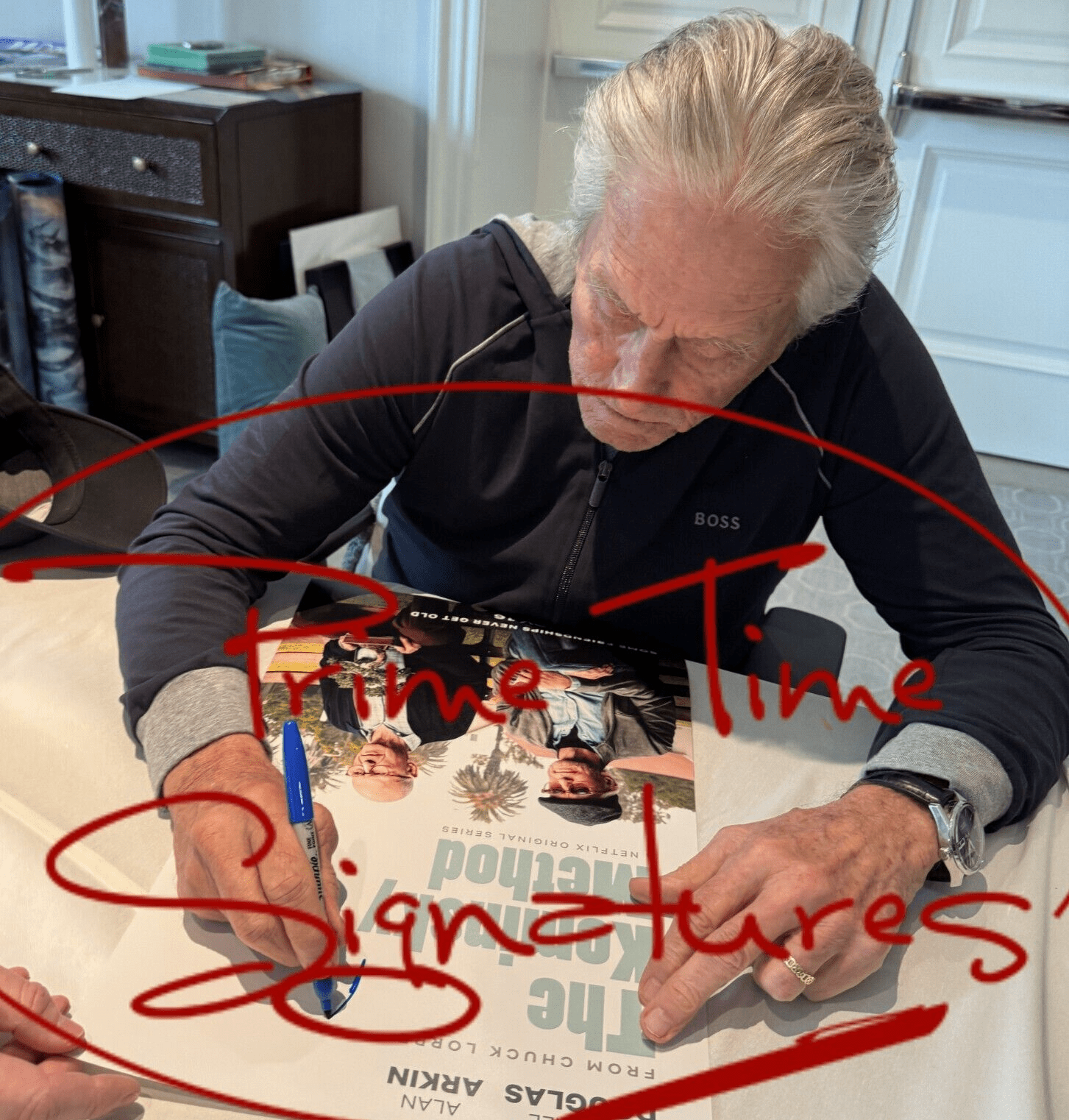 Michael Douglas Signed 12x18 Photo from The Kominsky Method Beckett COA - Item #2 - Detail View