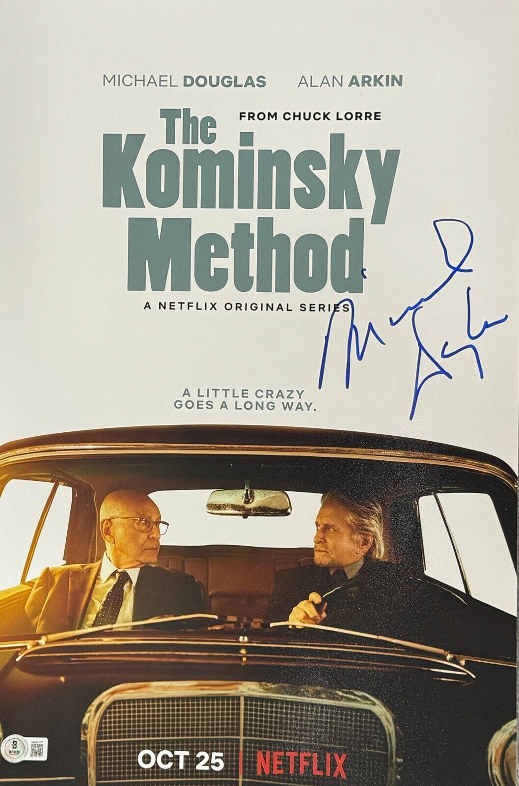 Michael Douglas Signed 12x18 Photo from The Kominsky Method Beckett COA - Item #1
