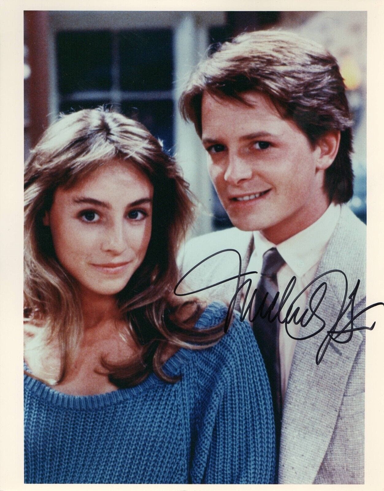 Michael J Fox Signed 8x10 Photo from Family Ties Beckett COA - Item #2
