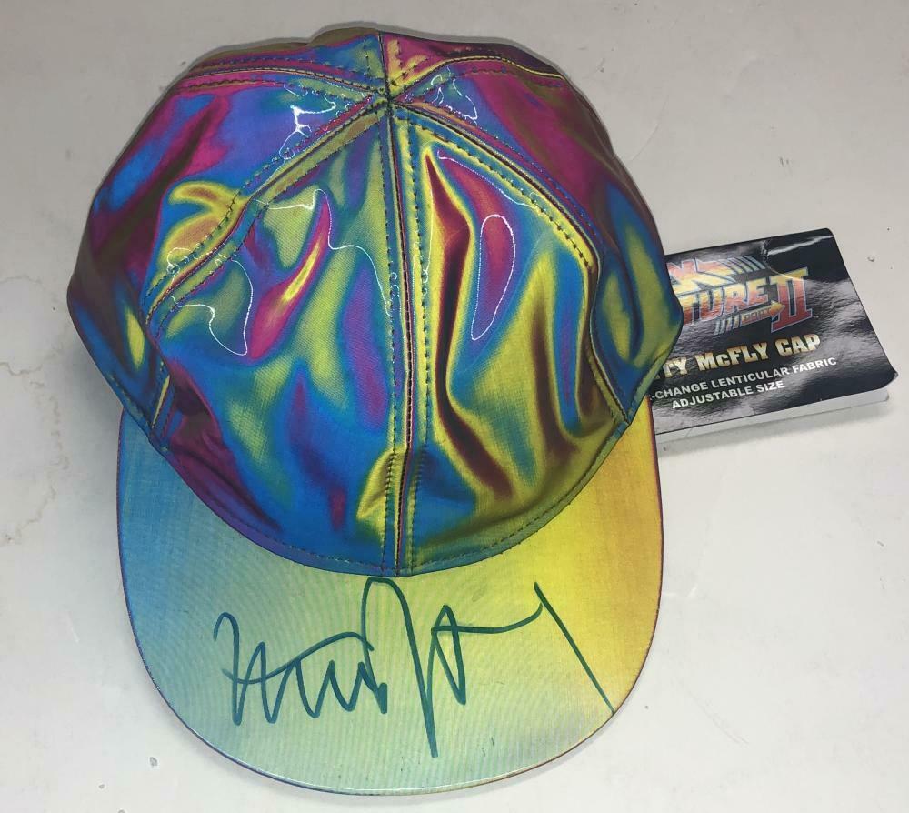 Michael J Fox Authentic Autographed Back to the Future Marty McFly Hat - Prime Time Signatures - TV & Film