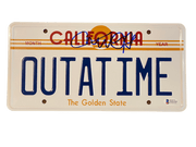 Michael J Fox Authentic Autographed 'OUTATIME' License Plate - Prime Time Signatures - TV & Film
