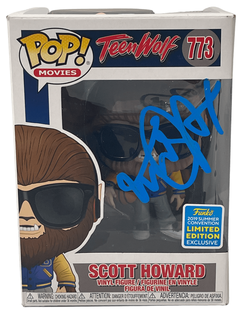 Michael J Fox Authentic Autographed Scott Howard Teen Wolf 773 Funko Pop Figure