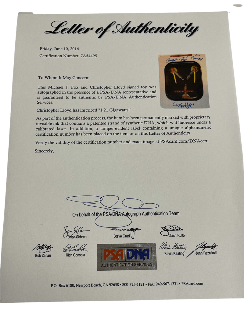 Christopher Lloyd Signed Replica Prop from Back to the Future Certified Authentic - Item #2 - View 6