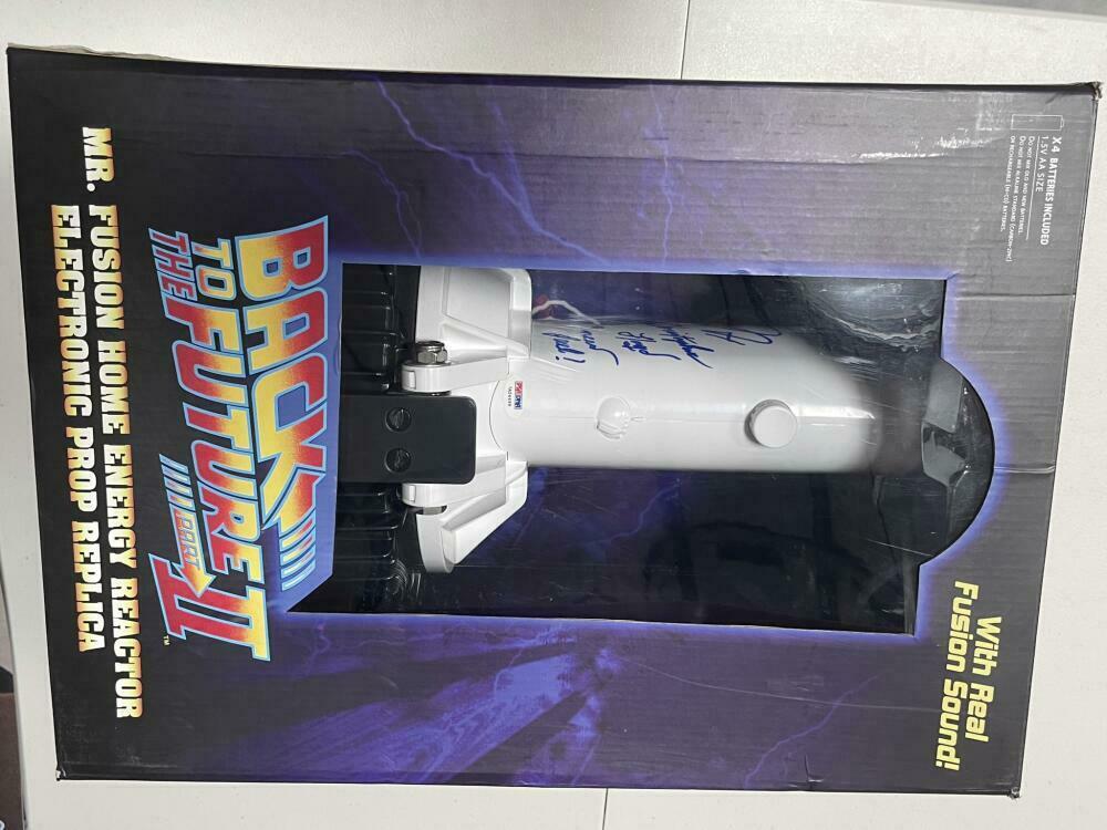Michael J Fox & Christopher Lloyd Signed Mr. Fusion