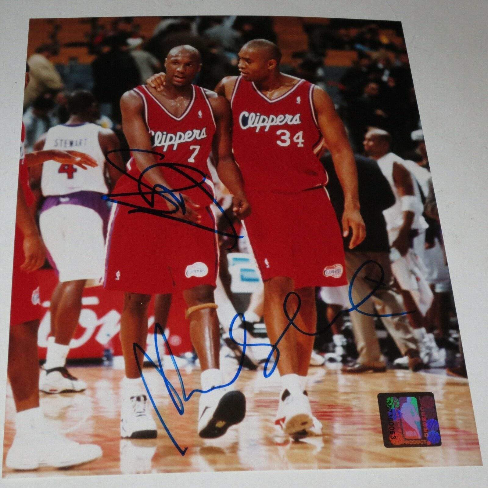 1999-00 Los Angeles Clippers Michael Olowokandi #34 Game Issued