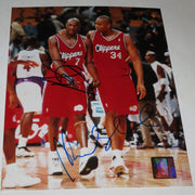 Michael Olowokandi, Lamar Odom Authentic Autographed 8x10 Photo - Prime Time Signatures - Sports