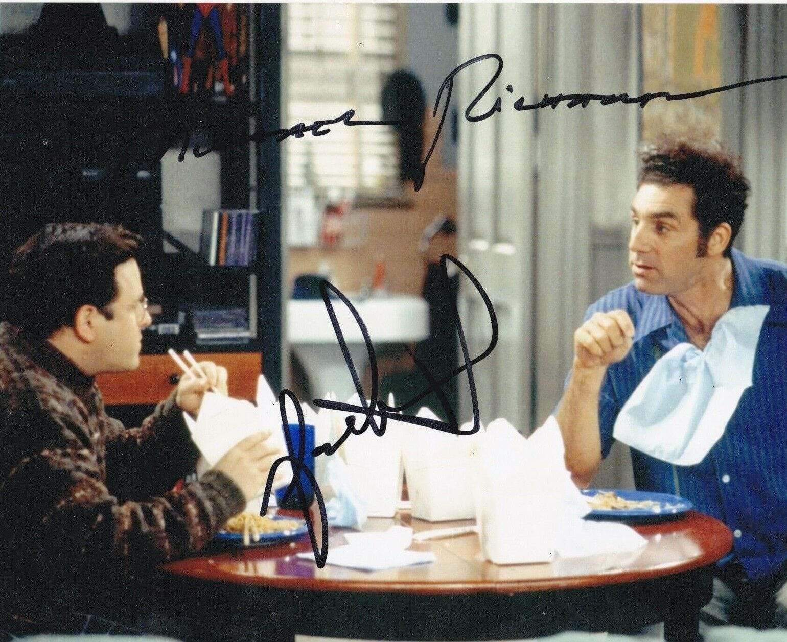 Michael Richards, Jason Alexander Authentic Autographed 8x10 Photo - Prime Time Signatures - TV & Film