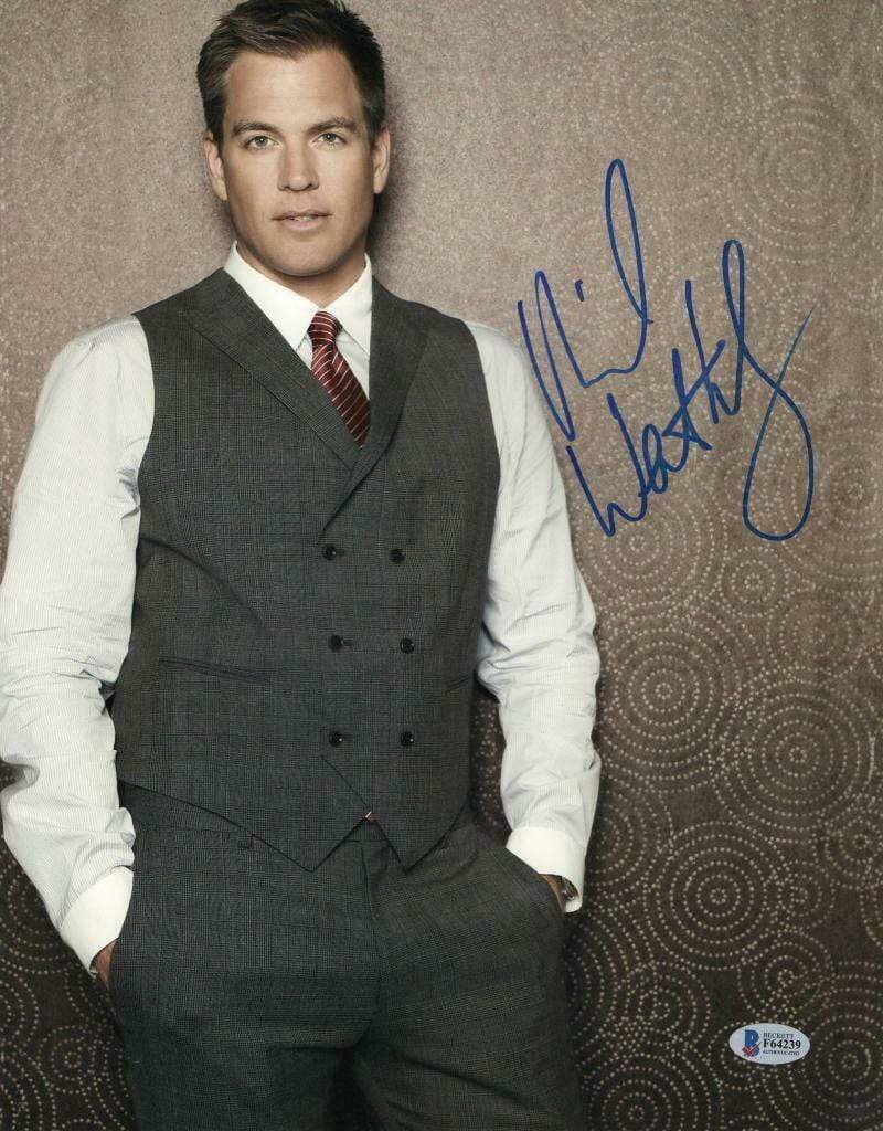 Michael Weatherly Authentic Autographed 11x14 Photo - Prime Time Signatures - TV & Film