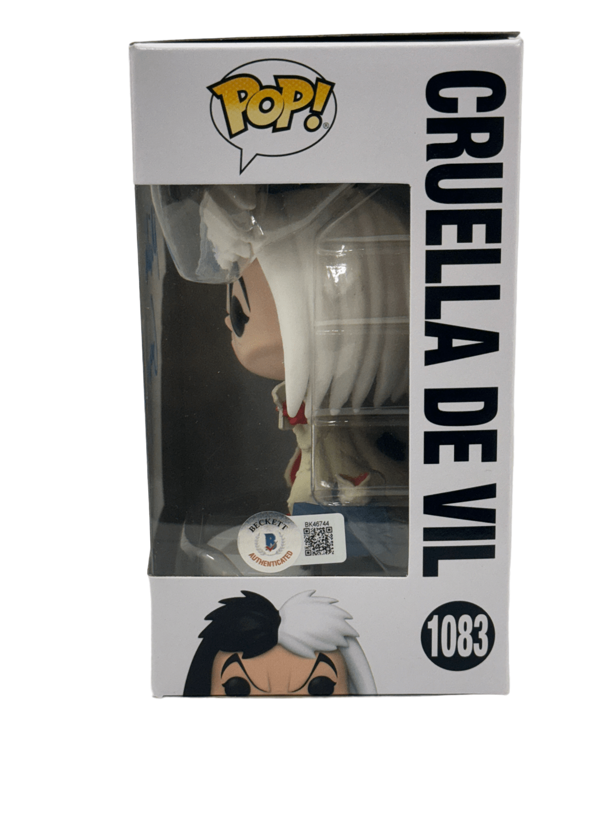 Michelle Gomez Signed Funko from Cruella Beckett COA - Detail View