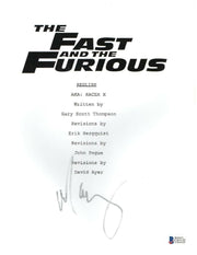 Michelle Rodriguez Authentic Autographed 'The Fast and the Furious' Script - Prime Time Signatures - TV & Film