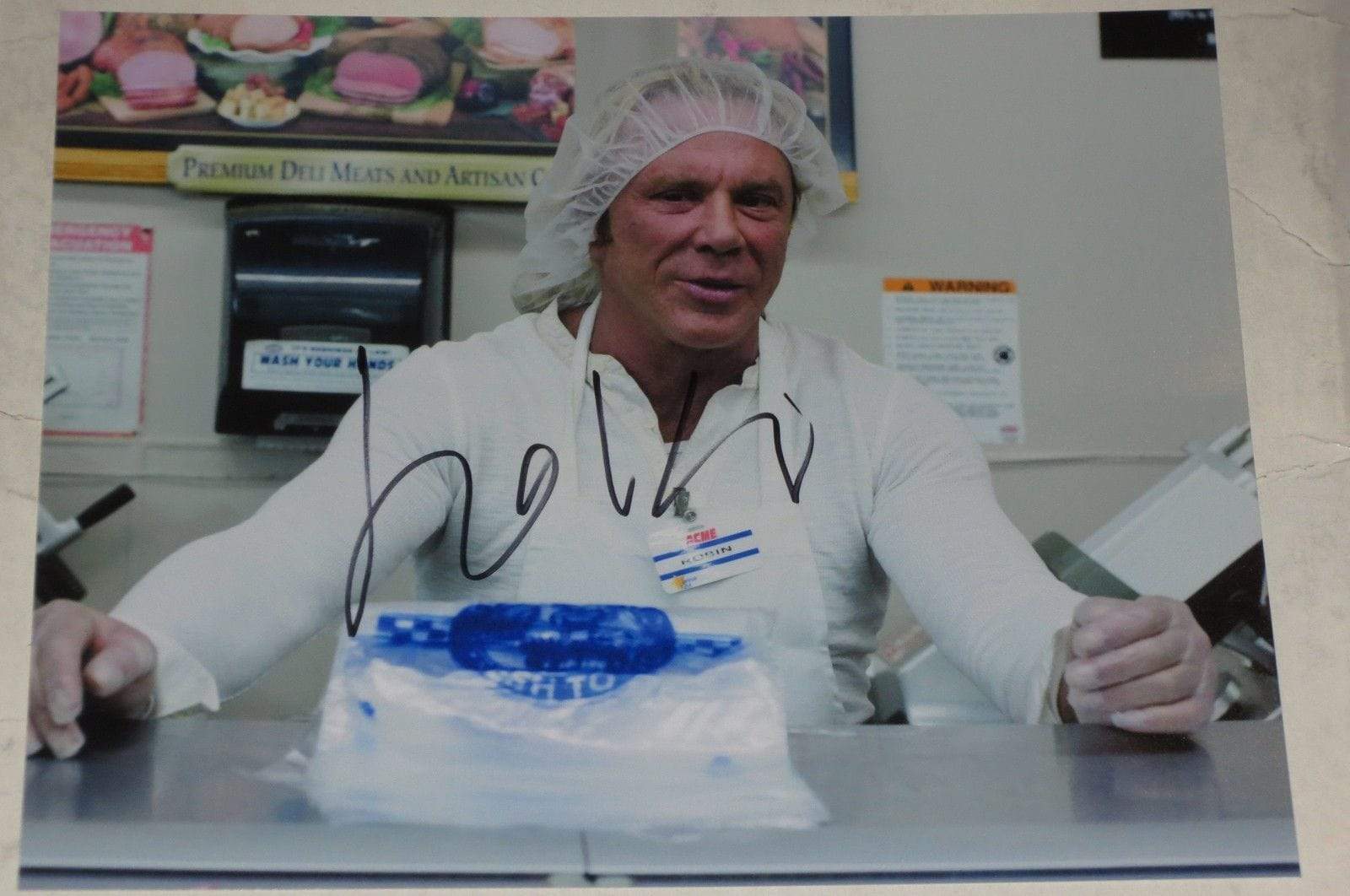 Mickey Rourke Authentic Autographed 8x10 Photo PTS COA