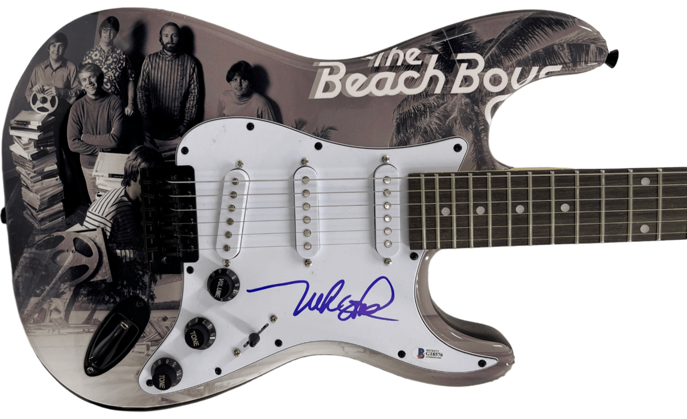 Mike Love of The Beach Boys Authentic Autographed Full Size Custom Electric Guitar
