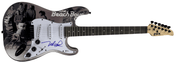 Mike Love of The Beach Boys Signed Guitar Beckett COA - Detail View