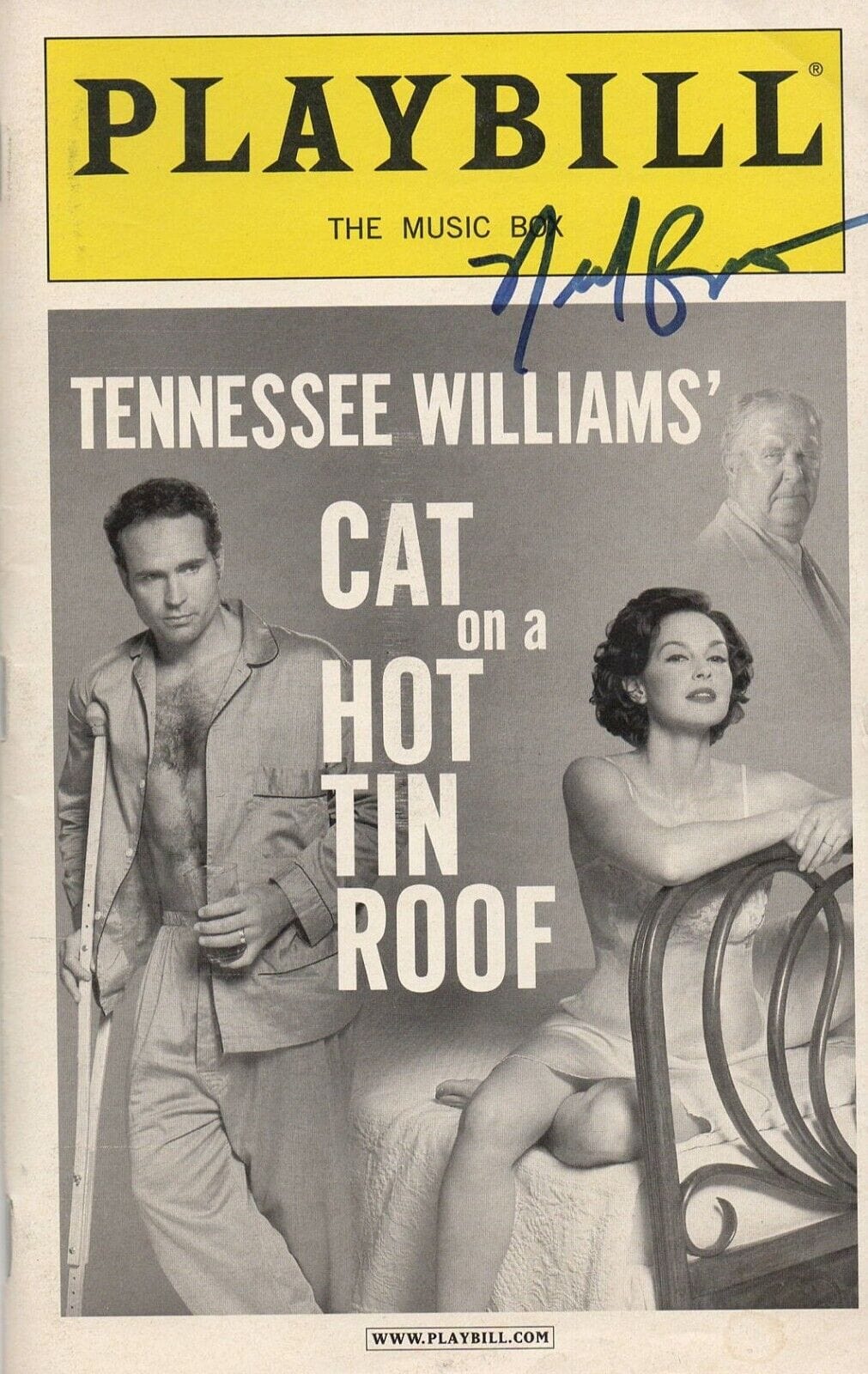 Ned Beatty Authentic Autographed Cat on a Hot Tin Roof Playbill