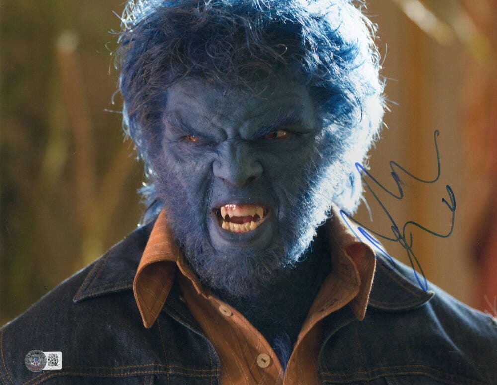 Nicholas Hoult Signed 11x14 Photo from X-Men Beckett COA - Item #1