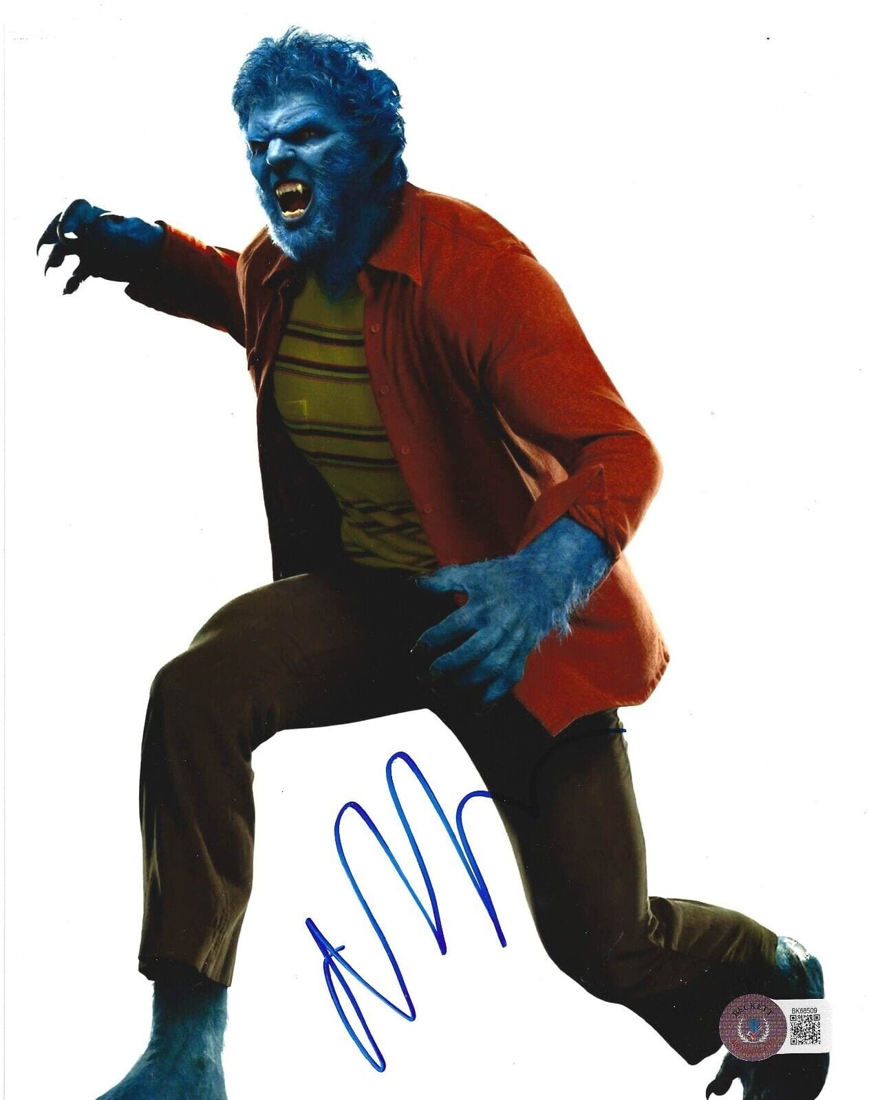 Nicholas Hoult Signed 8x10 Photo from X-Men Beckett COA - Item #2