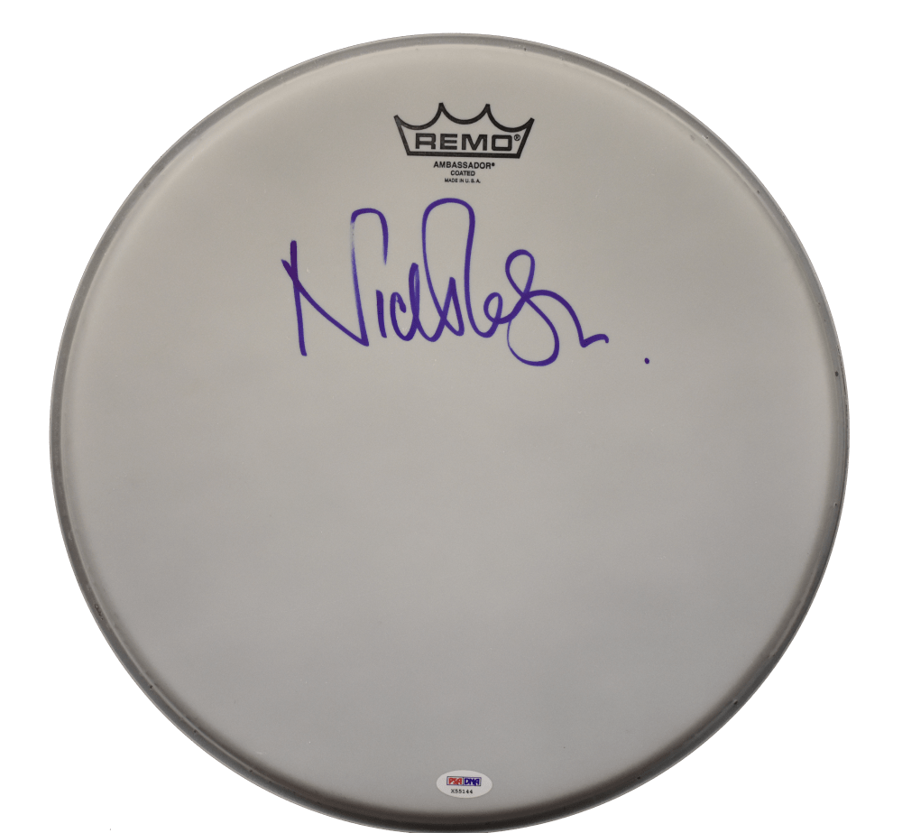 Nick Mason of Pink Floyd Authentic Autographed Drum Head - Prime Time Signatures - Music