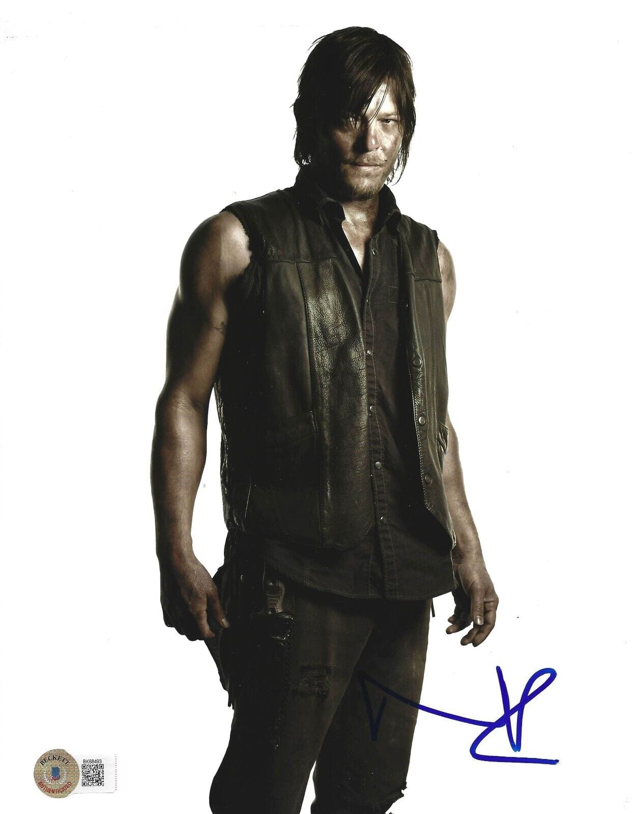 Norman Reedus Signed 8x10 Photo from The Walking Dead Beckett COA - Item #18