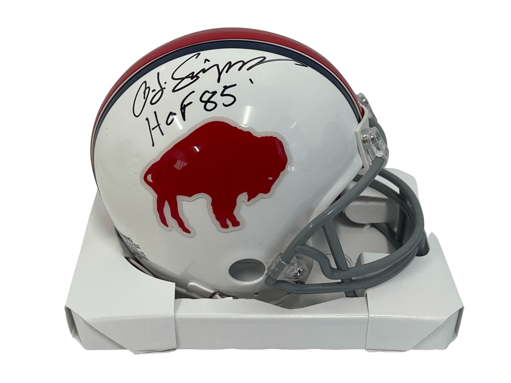 OJ Simpson Authentic Autographed Buffalo Bills Mini-Helmet #2