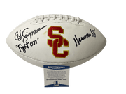OJ Simpson Authentic Autographed USC Trojans Logo Football