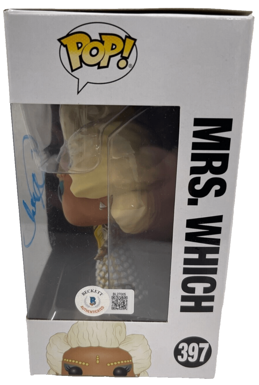 Oprah Winfrey Signed Funko from A Wrinkle in Time Beckett COA - Detail View