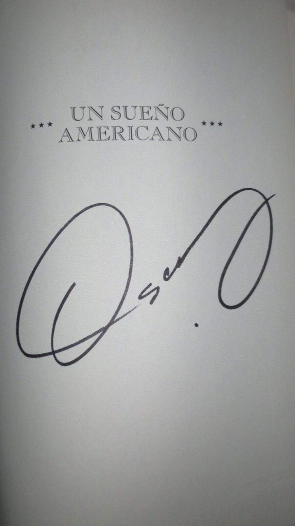 Oscar de la Hoya Authentic Autographed Un Sueno Americano Hardcover Book - Prime Time Signatures - Sports