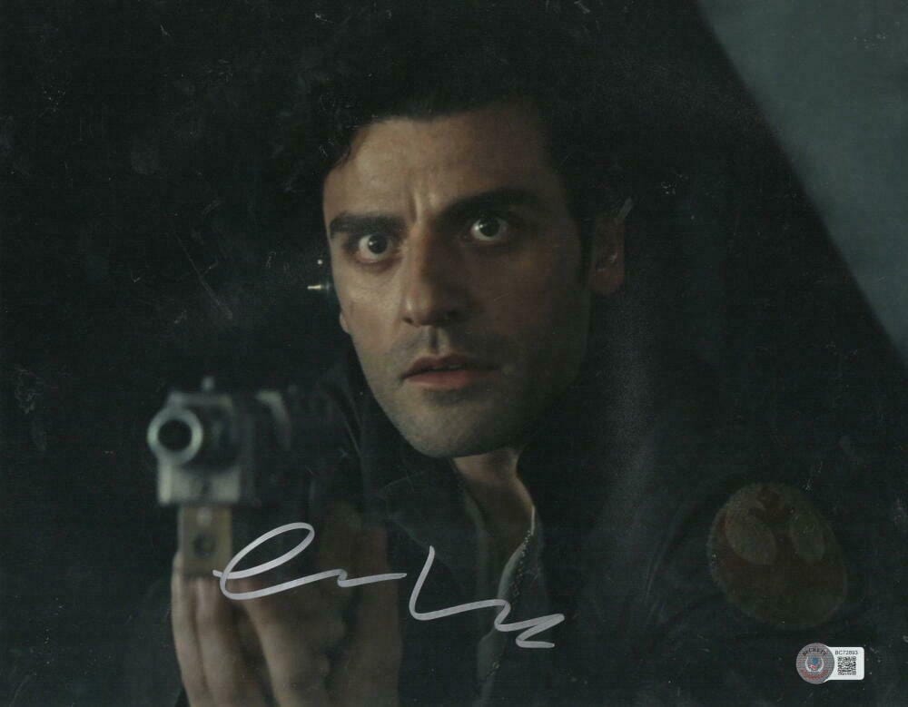 Oscar Isaac Signed 11x14 Photo from Star Wars Beckett COA - Item #3