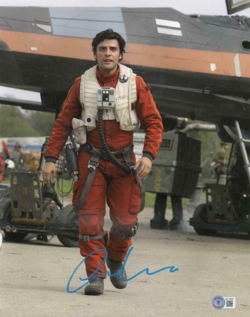 Oscar Isaac Signed 11x14 Photo from Star Wars Beckett COA - Item #1