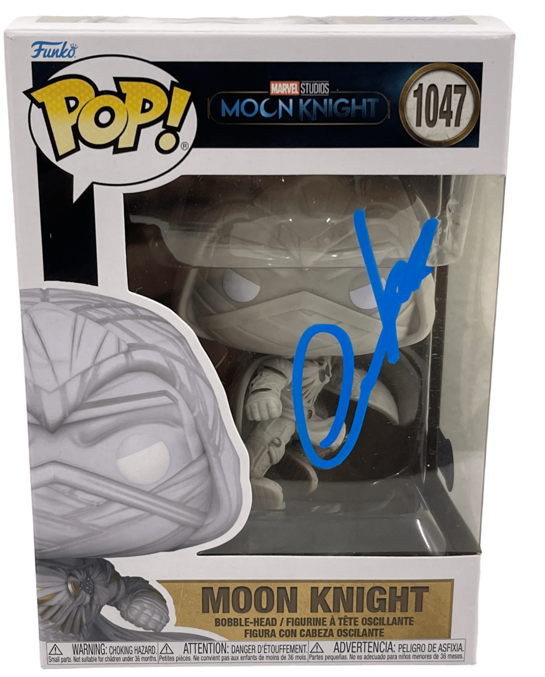 Oscar Isaac Authentic Autographed Mr. Knight Moon Knight 1047 Funko Pop Figure