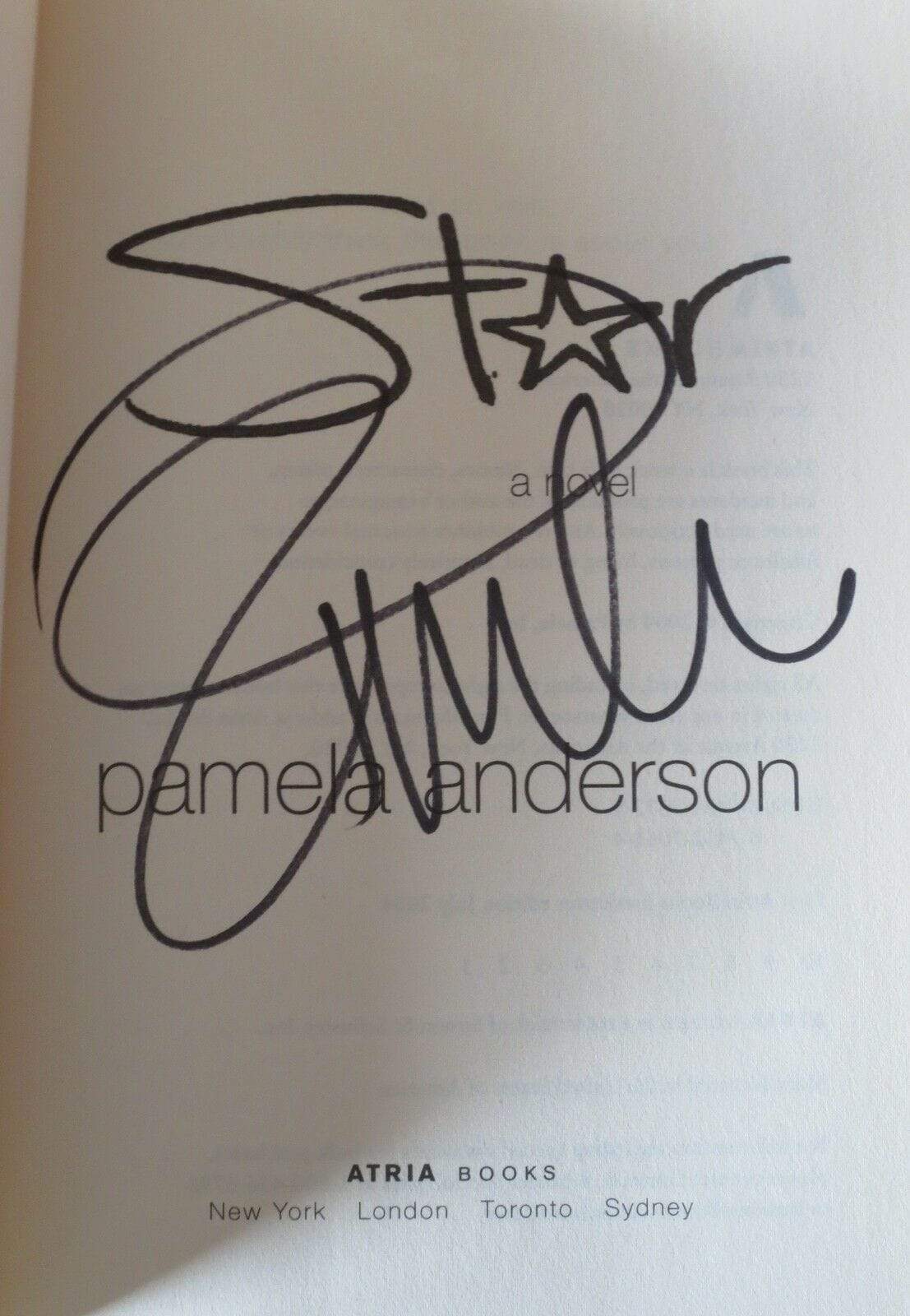 Pamela Anderson Authentic Autographed Star Hardcover Book - Prime Time Signatures - TV & Film