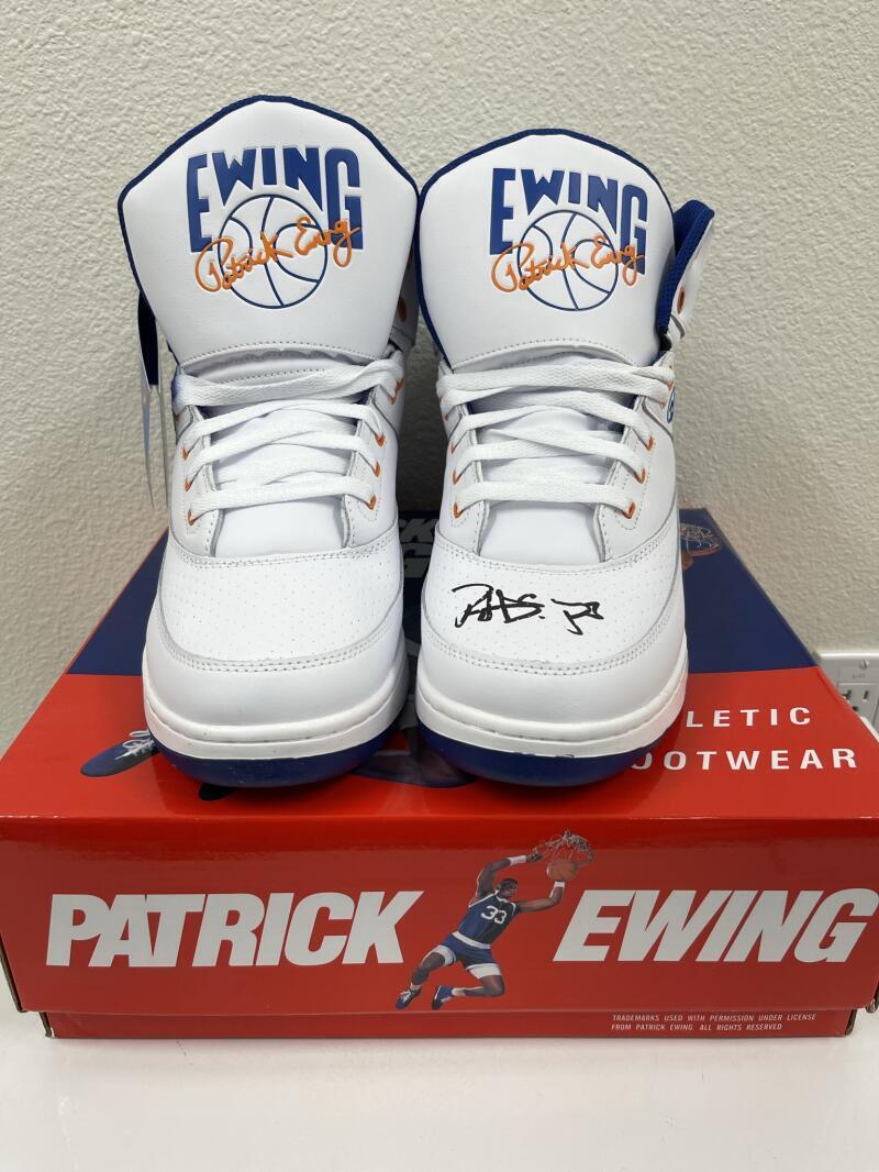 Patrick Ewing Authentic Autographed Sneakers - Prime Time Signatures - Sports