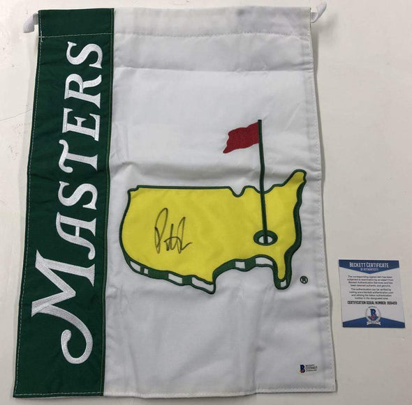 Patrick Reed Authentic Autographed 2018 Masters Flag - Prime Time Signatures - Sports