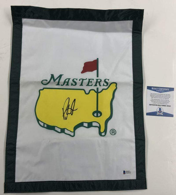 Patrick Reed Authentic Autographed 2018 Masters Flag - Prime Time Signatures - Sports