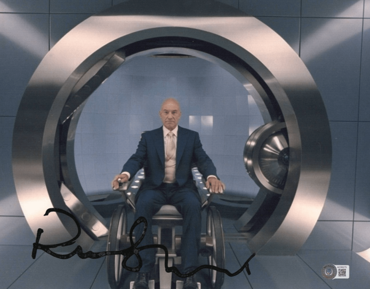 Patrick Stewart Signed 11x14 Photo from X-Men Beckett COA