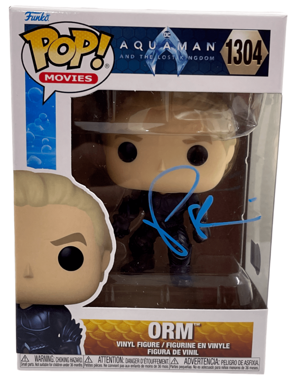 Patrick Wilson Authentic Autographed Orm Aquaman 1304 Funko Pop Figure