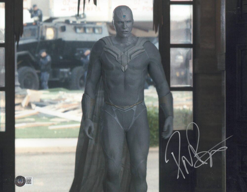 Paul Bettany Signed 11x14 Photo from The Avengers Beckett COA - Item #13